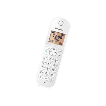 Téléphone fixe sans fil Solo - KX-TGC420FRW - Blanc PANASONIC : le