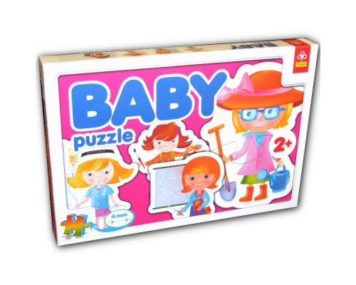 Puzzle 2 Pièces : 4 mini Puzzles forme : Les métiers, Trefl