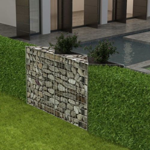 Panier gabion/ Jardinière/ Parterre surélevé Acier 150x30x100 cm Version mise à jour