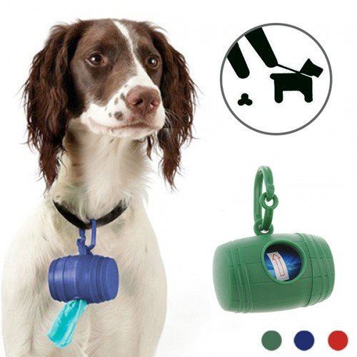 Porta sacchetti per la raccolta delle feci del cane (con 15 sacchetti) (1000047140)