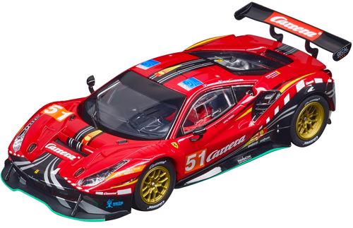 Carrera voiture de piste Digital Ferrari 488 GT3 1:32 rouge/noir