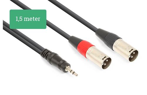 CFY3WMM mini-Jack stereo / 2x XLR male - 3m Cable Cordial