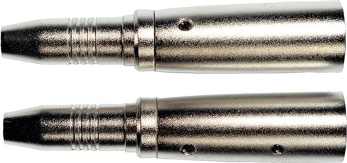 Adaptateurs 1x Jack stereo 6,35 Femelle / 2x XLR Mâles - AD24
