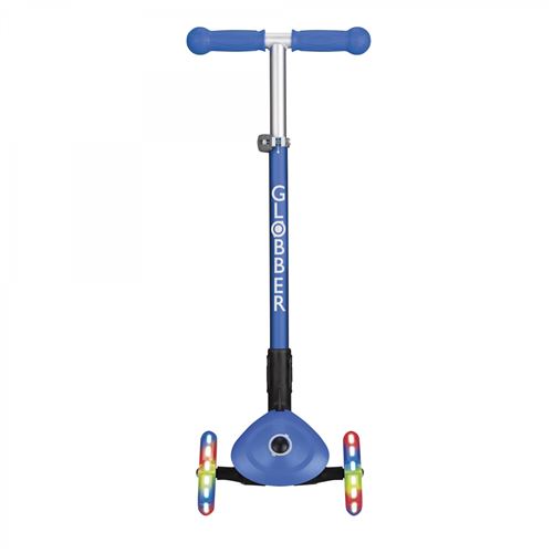 GLOBBER Trottinette Elite Deluxe Lights 3 roues - Bleu marine - La