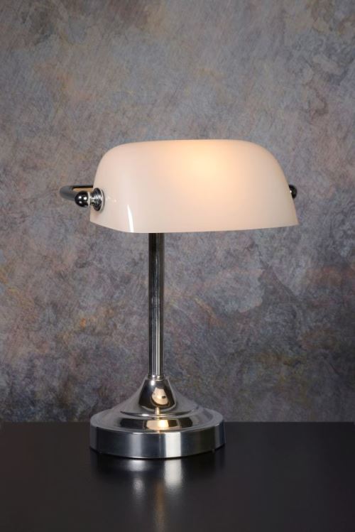 Lucide Banker - Lampe De Bureau - Chrome