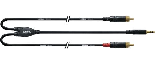 Cordial Cable Y Bretelle Minijack/2 Rca Longs 1,5 M Câbles Jack / Instrument - Image 1