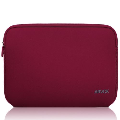 ARVOK 17 17.3 Pouces Housse pour Ordinateur Portable en Néoprène Pochette Sacoche pour Chromebook Ultrabook Netbook Tablette (Vin