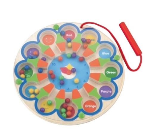 Viga Toys labyrinthe avec horloge à broches magnétiques 17,5 cm