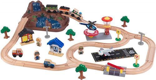 Kidkraft - Circuit de train en bois Montagnes