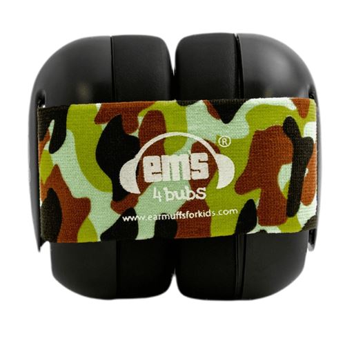 Casque Antibruit Pour Bebe Ems 4 Kids Coque Noire Bandeau Camouflage Autres Protection Securite Achat Prix Fnac