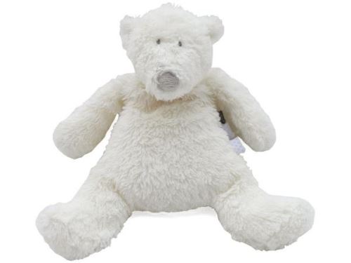 Dimpel - P'timo doudou bébé ours polaire flatou - blanc