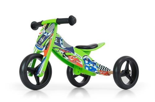 Milly Mally 2-in-1 loopfiets Jake Cars Junior Vert