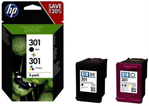 Cartouche d'encre originale Hewlett Packard N9J72AE Tricolore Noir
