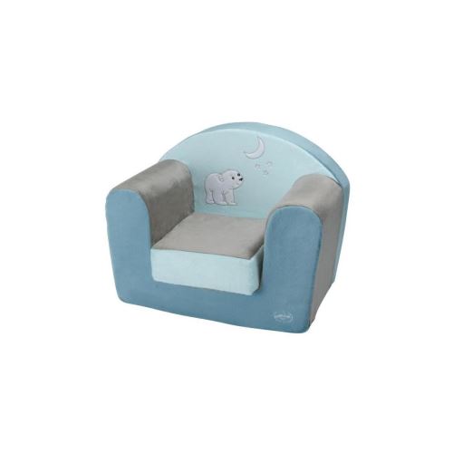 Domiva Fauteuil Club Flocon Lourson - Bleu Et Marron