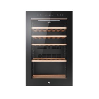 Haier HWS49GA - Cave à vin - largeur : 49.7 cm - profondeur : 58 cm - hauteur : 82 cm - classe F - noir - 1