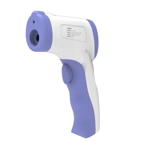 Thermomètre humain infrarouge temps numérique front blanc