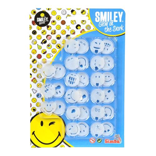 Smileyset brillent dans le noir, 30pcs
