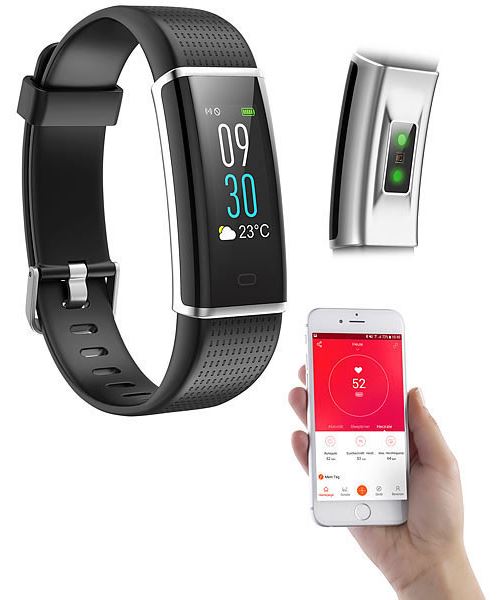 Bracelet fitness avec cardiofréquencemètre FBT-50.HR Pro-V5