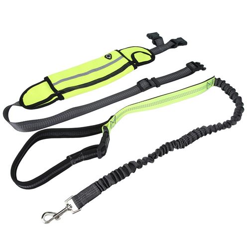 Comparer les prix de Corde de traction Chien exécution ceinture élastique bande réfléchissante avec sac de taille étanche