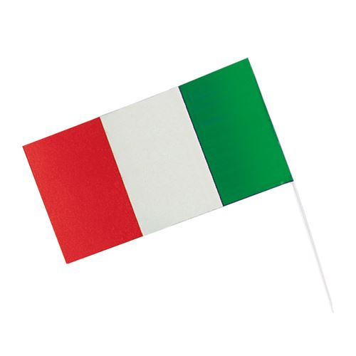 Amscan drapeau Italie 12 x 23 cm papier rouge/blanc/vert