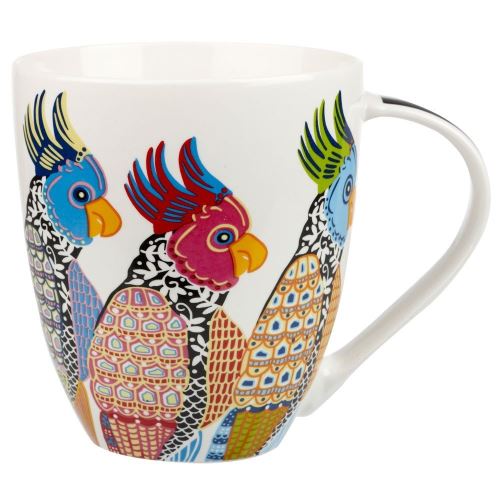Queens Tasse Motif perroquets