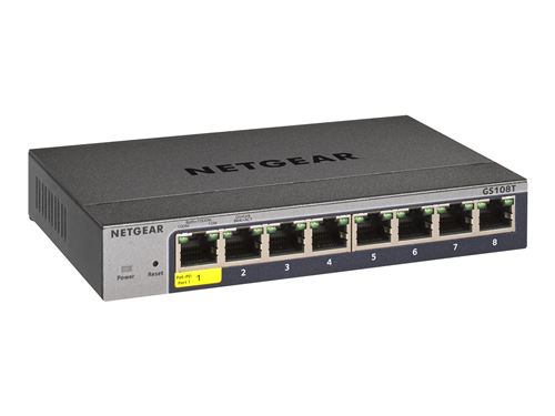 netgear 8p.gb eth smart mgd pro switch noir