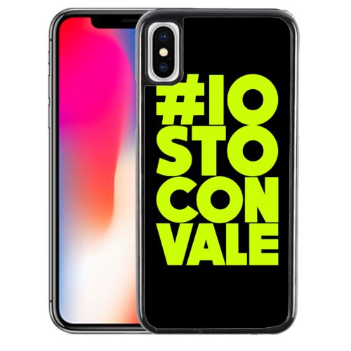 Coque pour iPhone XS io sto con vale motogp valentino rossi