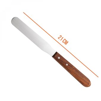 Qiilu Spatule de cire Épilation à la cire spatule en métal cire mélangeur  couteau applicateur manche en bois outil d'épilation