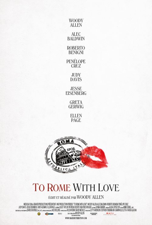 To Rome With Love AFFICHE CINEMA ORIGINALE