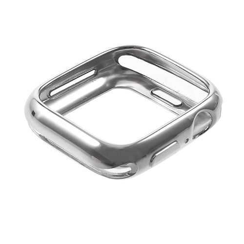 Coque en TPU moelleux argent pour votre Apple Watch Series 4 40mm