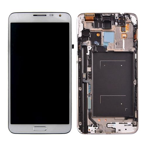 Ecran tactile + LCD blanc avec châssis de remplacement pour Samsung Galaxy Note 3 Mini Lite (N7505)
