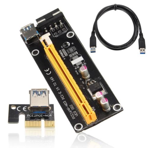 USB 3.0 PCI-E 1x Vers 16x Carte de Extension Câble Adaptateur Pr Bitcoin Minière