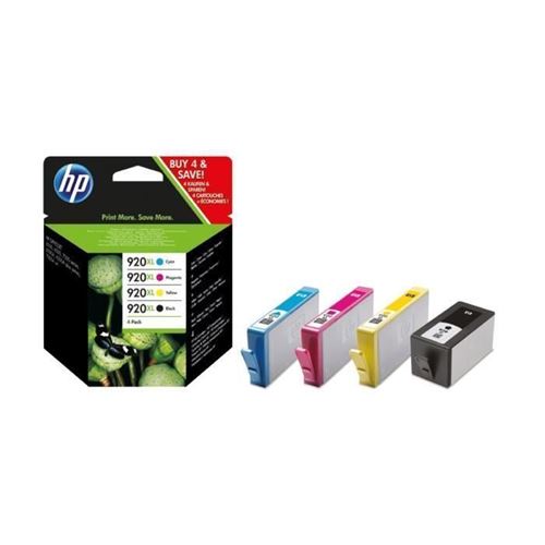 HP 920XL combo pack(čer.,azur.,purp.,žl.)C2N92AE