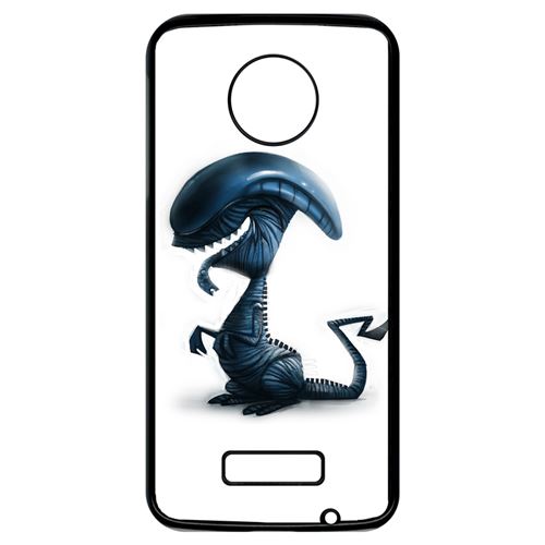 Coque My-Kase pour Moto Z - funny mon toutou alien - Plastique Noir
