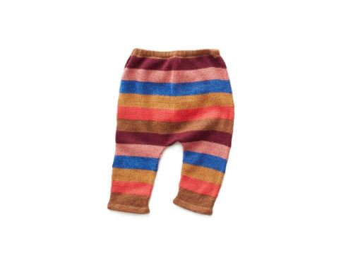 Oeuf Baby Clothes - Pantalon rayé multicolore Alpaga 12M
