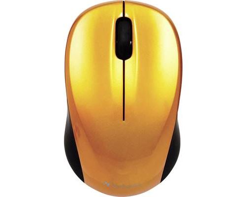Verbatim Wireless Mouse GO NANO - souris - RF - Orange volcanique