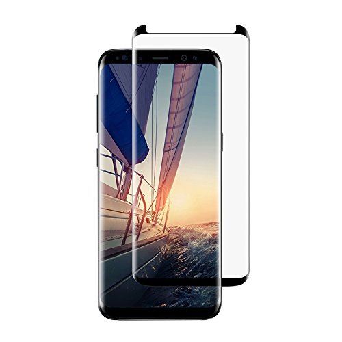 Alpexe® Film Protection Écran Couverture Complète en Verre Trempé 9H pour Samsung Galaxy Note 8 Noir