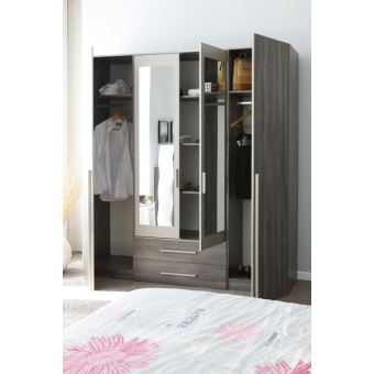Armoire 4 portes ALICIA - Achat & prix | fnac Armoire 4 portes ALICIA - Achat & prix | fnac