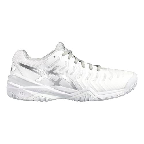 Asics - Chaussures Femme Asics Gel-resolution 7 - 39,5 - blanc/argent