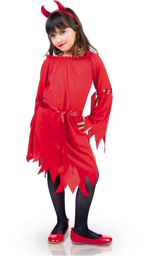 Déguisement Mini-Diablesse - Fille Taille : 5/7 ans (108 à 120cm)