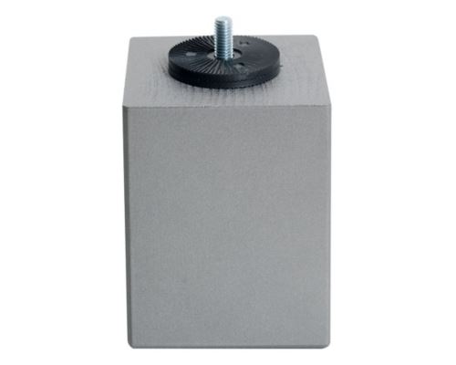 Jeu de 4 pieds carrés argent , 10 cm