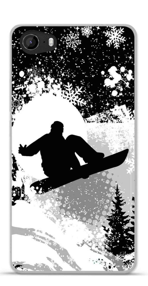 Coque TPU gel souple Wiko Fever design ski1