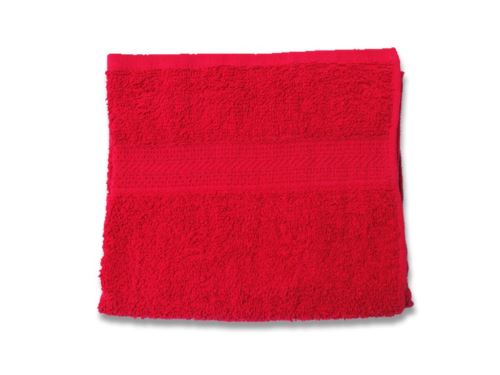 Serviette de toilette UNI rouge 450gr/m2