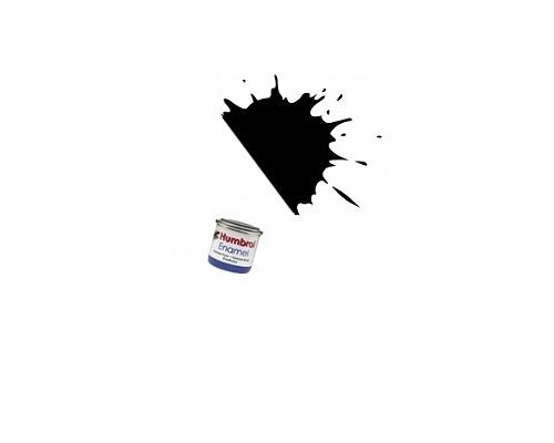 085 - Noir charbon satiné : Enamel Humbrol