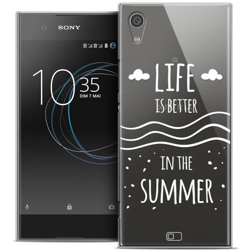 Caseink - Coque Housse Etui Sony Xperia XA1 (5 ) [Crystal Rigide HD Collection Summer Design Life s Better - Souple - Ultra Fin - Imprimé en France]