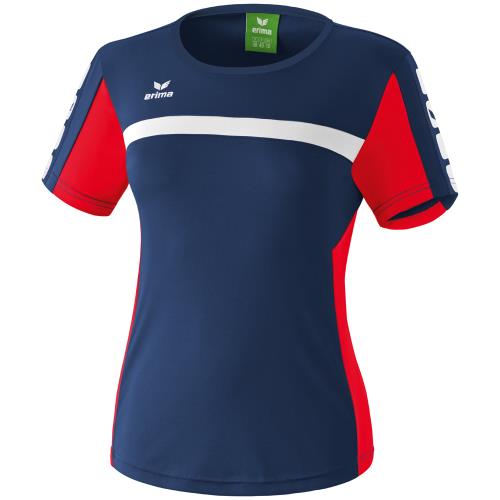 Erima - T-shirt Femme Erima 5-CUBES - 36 - New Navy/Rouge