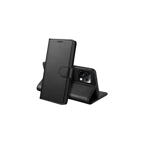 Coque pour Xiaomi Redmi Note 13 PRO 5G - Portefeuille Noir Rabat Clapet Aimanté Rangement Cartes Phonillico®