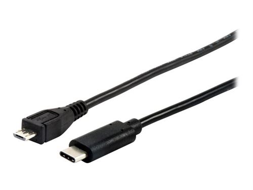 Equip - Câble USB - Micro-USB de type B (M) pour USB-C (M) - USB 2.0 - 3 A - 1 m - moulé - noir