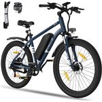 Vélo Électrique 27.5 Pouces - HITWAY - BK15 - Moteur 250W - Batterie 36V 13Ah - 7 Vitesses, VTT Ville EBike - Bleu