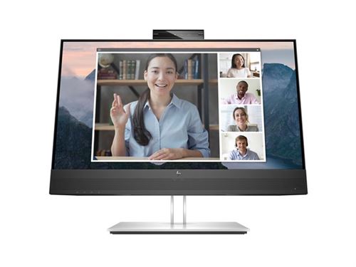  HP E24mv G4 Conferencing Monitor - E-Series - &eacute;cran LED - 24"" - 1920 x 1080 Full HD (1080p) @ 60 Hz - IPS - 250 cd/m&sup2; - 1000:1 - 5 ms - HDMI, VGA, DisplayPort - haut-parleurs -